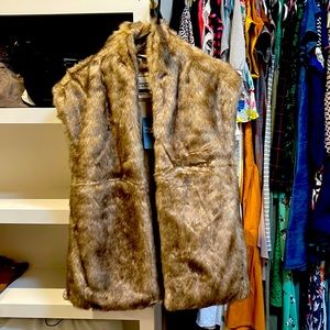 Brand new Abercrombie faux fur vest